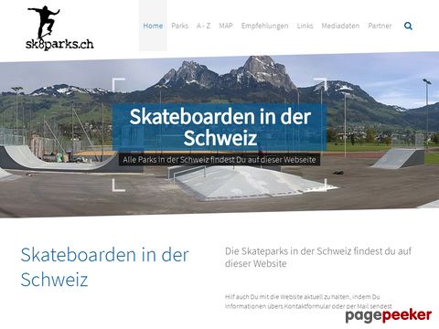 Skateparks, Skatehallen, Ramps und Bowls der Schweiz