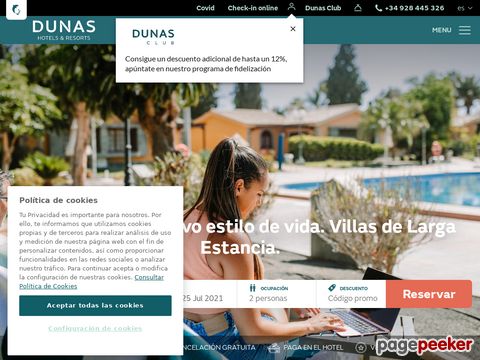 Hotel Dunas und Resort: Strandurlaub in unseren Hotels auf Gran Canaria, Tenerife und Fuerteventura.