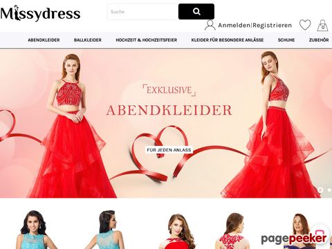 missydress.ch - Ballkleider, Abendkleider Schweiz Online - MissyDress