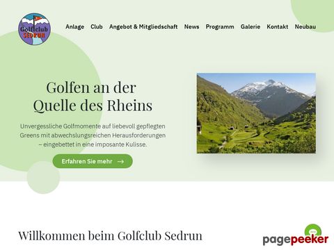 golfclub-sedrun.ch - Alpiner 9-Loch-Golfplatz  (Sedrun GR)