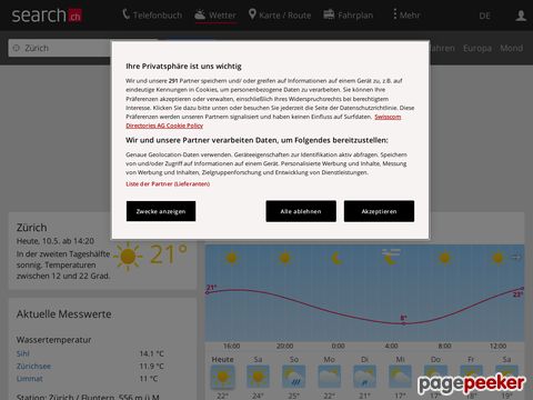 Das Wetter in der Schweiz [meteo.search.ch]