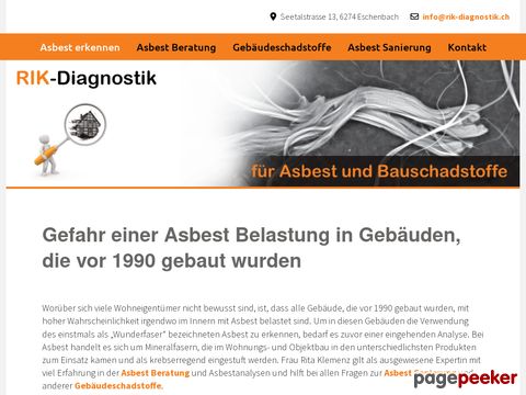 Asbest erkennen mit RIK-Diagnostik