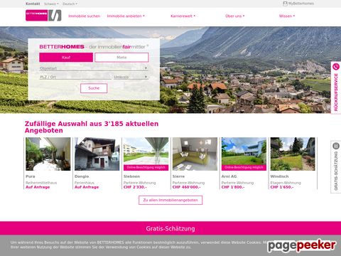 betterhomes.ch - BETTERHOMES Schweiz - Immobilienvermittler Schweiz
