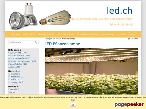 supashop.ch - Led-Leuchten, LED-Lampen und City-Bikes