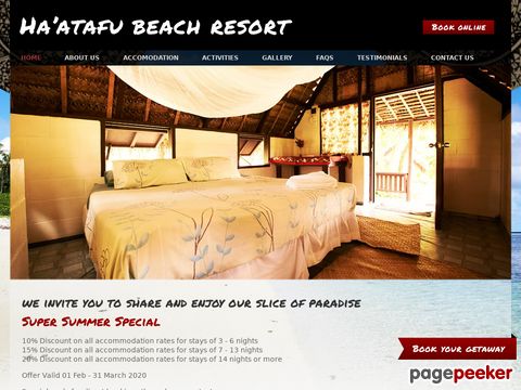 Haatafu Beach Resort - Tonga Surf Holiday