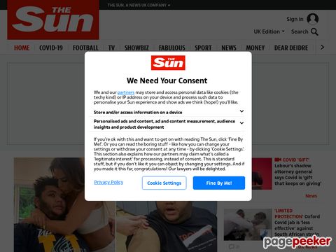 The Sun Newspaper Online - UKs biggest selling newspaper (United Kingdom)