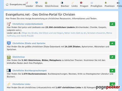 Evangeliums.net - Das Online-Portal für Christen