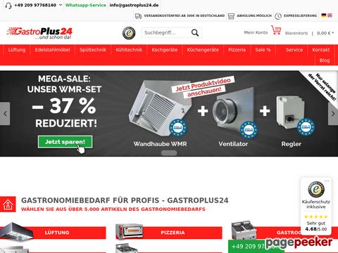 GastroPlus24 - der Gastrodiscounter für die Schweiz