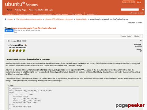 Auto-launch torrents from Firefox in uTorrent - Ubuntu Forums