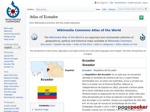 Atlas of Ecuador/ - Wikimedia Commons