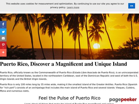 Welcome to Puerto Rico - Information about the tropical island of Puerto Rico