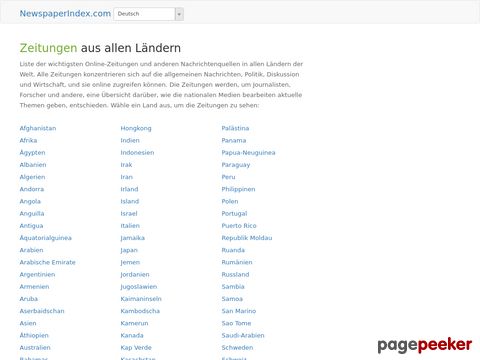 newspaperindex.com - Online Zeitungen aus allen Ländern