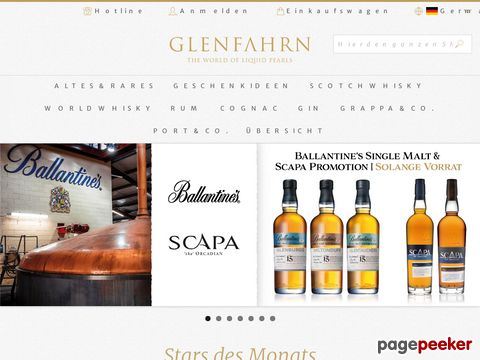 GlenFahrn.ch - The World of liquid Pearls - Whisky - Whiskey - Whiskies
