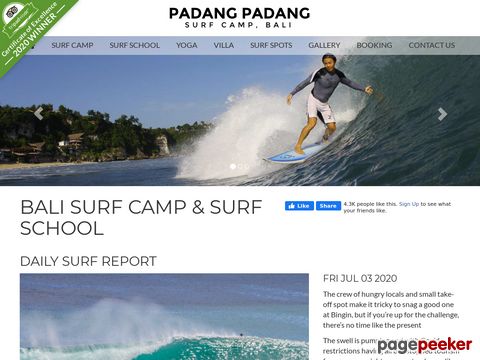 Padang Padang Surf Camp Bali - Premier Bali Surf Camp Uluwatu 