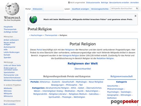 Wikipedias Religions Portal