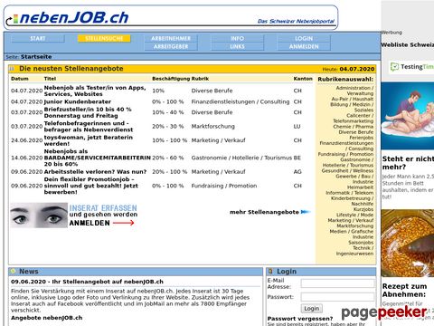 nebenJOB.ch - Das Schweizer Nebenjobportal