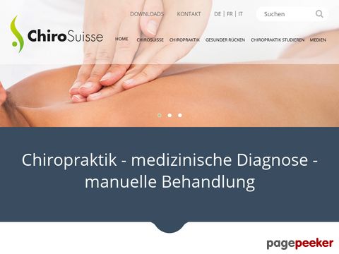chirosuisse.info - Schweizerischen Chiropraktoren-Gesellschaft SCG
