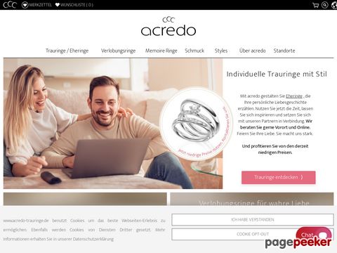 acredo GmbH - Eheringe online zusammenstellen