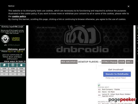 DnbRadio.com - OnlineRadio - Drum and Bass, Jungle, Liquid Funk Music featuring Live Guest DJ Mixes and Podcast (UK, US, NL, AU, CA, EU)