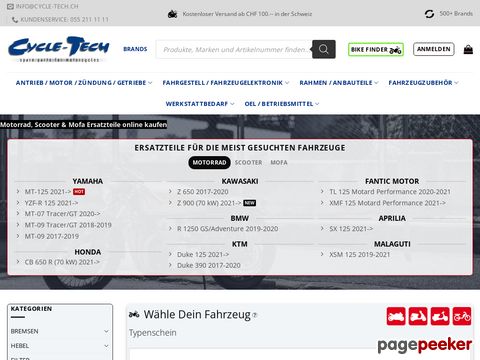 cycle-tech.ch - Motorradzubehör online