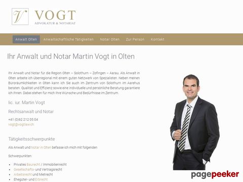 Vogt Advokatur und Notariat - Anwalt Baurecht